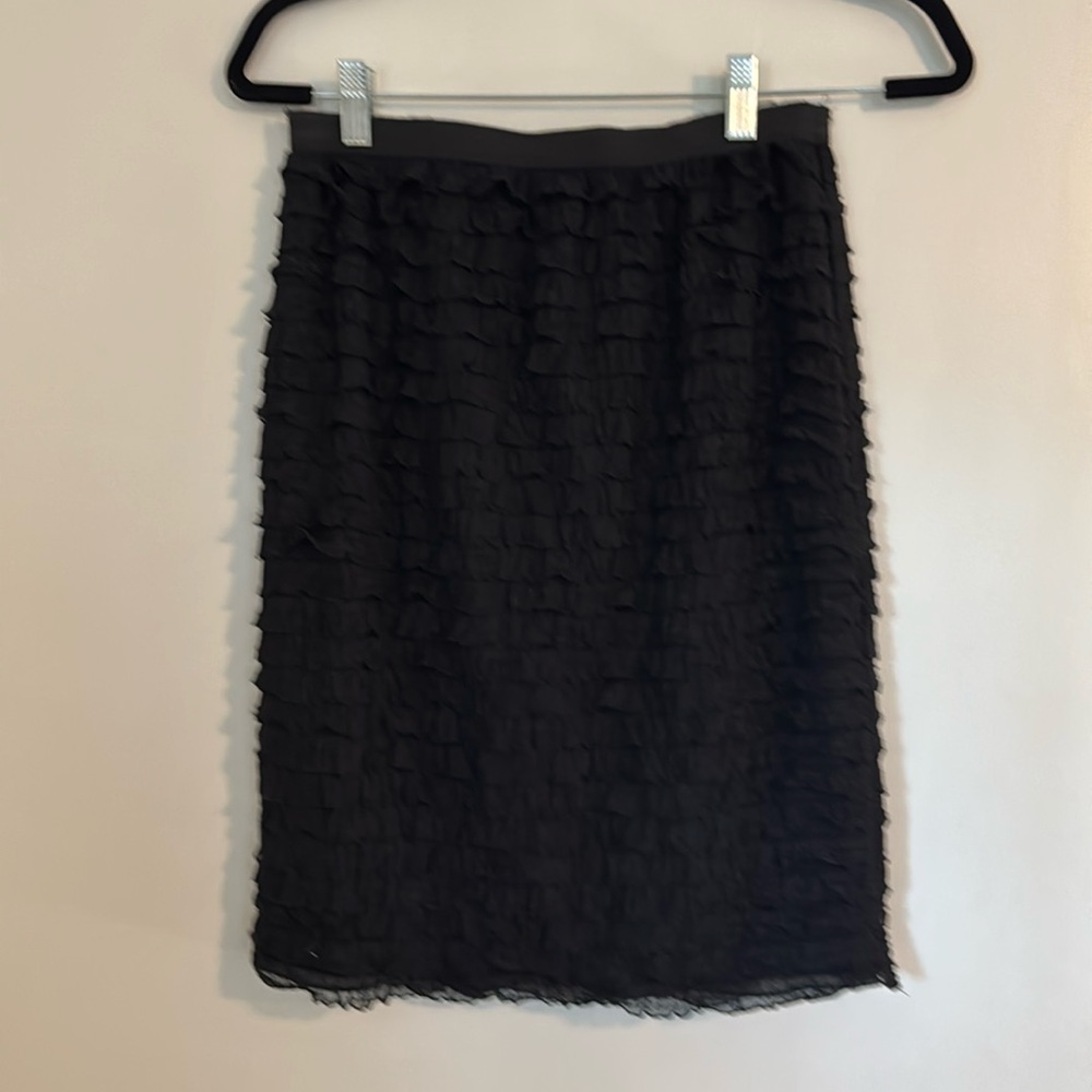 Ruffle pencil skirt